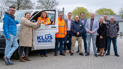 De Kluswinkel met medewerkers van OFW, gemeente Dronten en Werkontwikkelbedrijf Impact